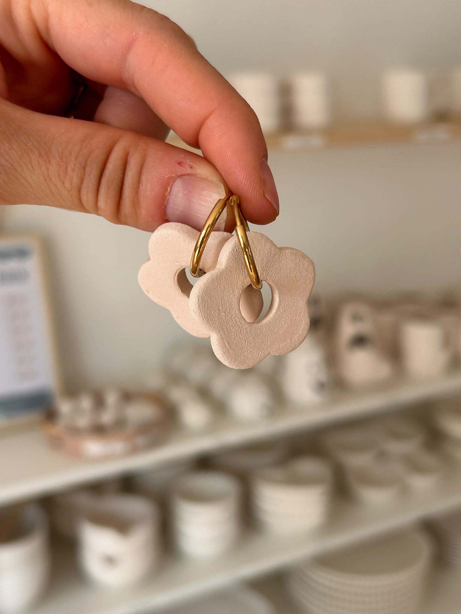 Kit à l'emporter - Boucle d'oreille grandes fleurs 2