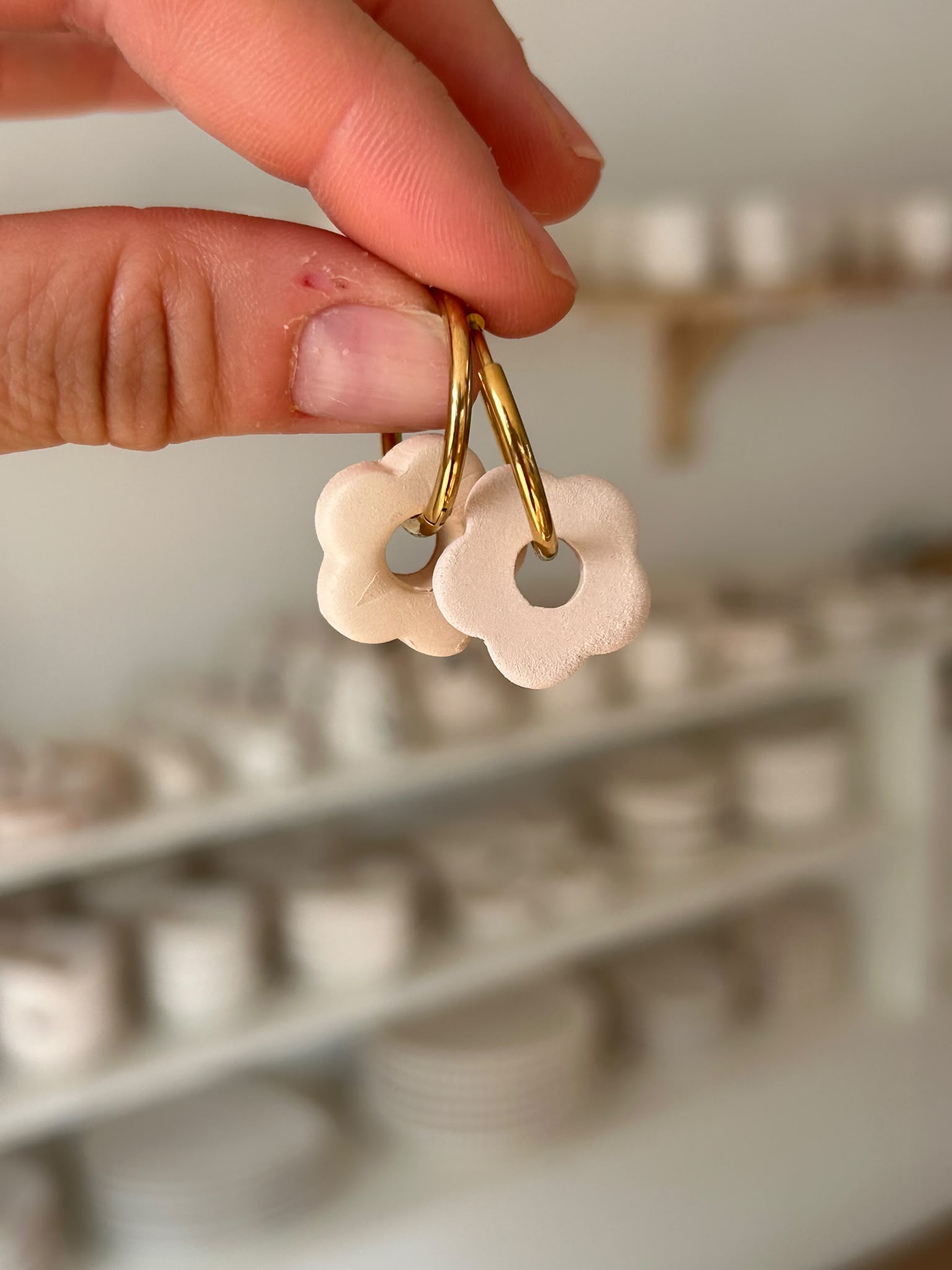 Kit à l'emporter - Boucle d'oreille petites fleurs 2